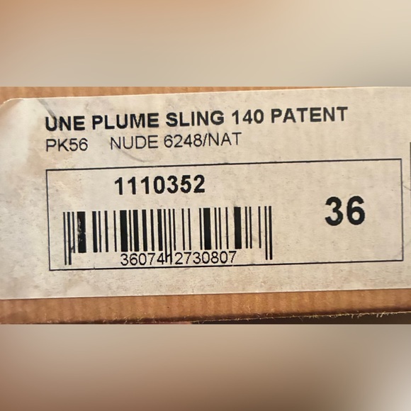 Gently Used Christian Louboutin Tan Peep-Toe Slingback Heel sz 36 box dusters - Picture 10 of 10